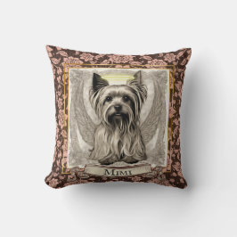 Almofada Vintage Yorkshire Terrier Angel Personalizado
