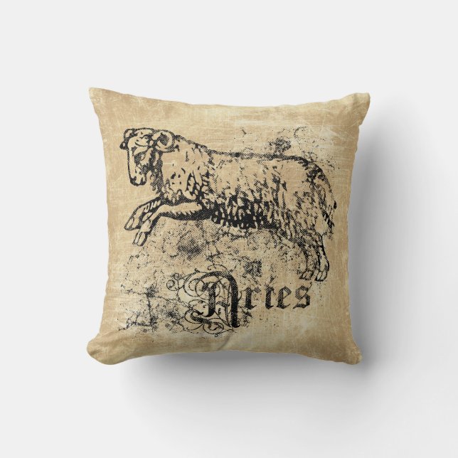 Almofada Vintage Zodiac Aries (Frente)
