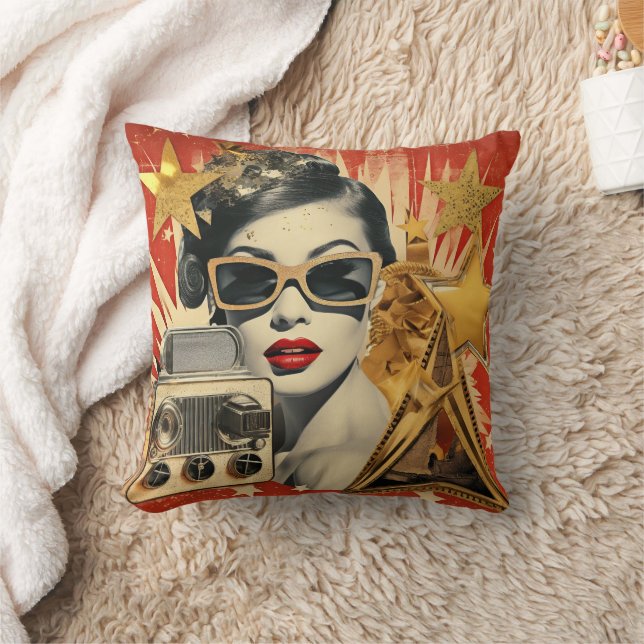Almofada VintageHollywood Retro Design (Cobertor)