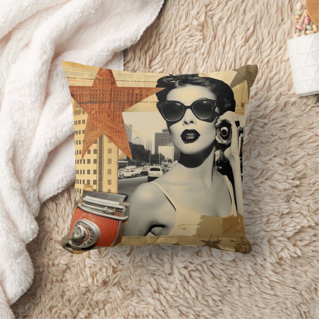 Almofada VintageHollywood Retro Design (Cobertor)