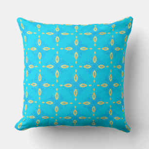 Almofada Vintagem Azul de Link Quebrado