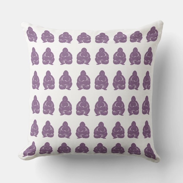 Almofada Violet Asian Moods Buda (Frente)