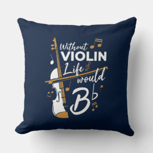 Almofada Violinista Aniversário Engraçado