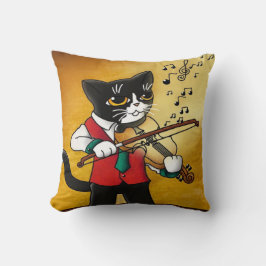 Almofada Violino Music Cat