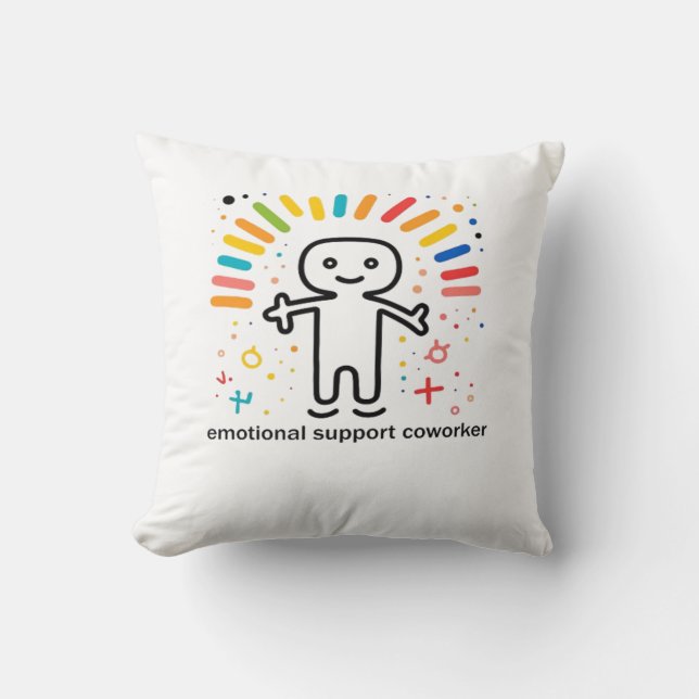 Almofada Viral do Colaborador de Ajuda Emocional (Frente)