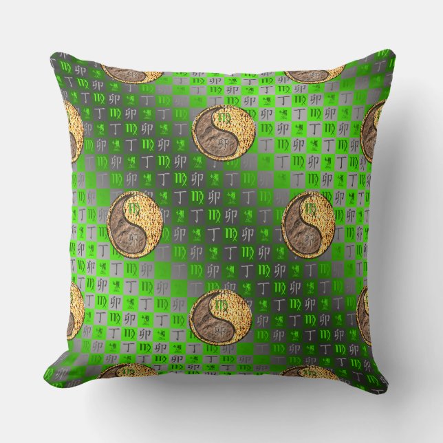 Almofada Virgem & Coelho de Fogo (Frente)