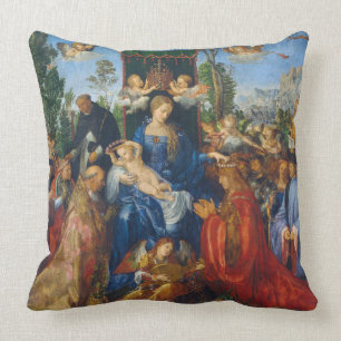 Almofada Virgem Maria Bebê Jesus Santo anjos Arte religios