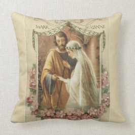 Almofada Virgem Maria católica St Joseph do casamento