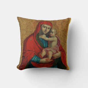 Almofada Virgem Maria e Menino Jesus por Jan Rombauer