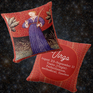 Almofada Virgo, a Festa de aniversário Virgem Zodiac Sinal