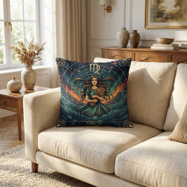 Almofada Virgo Zodiac Celestial