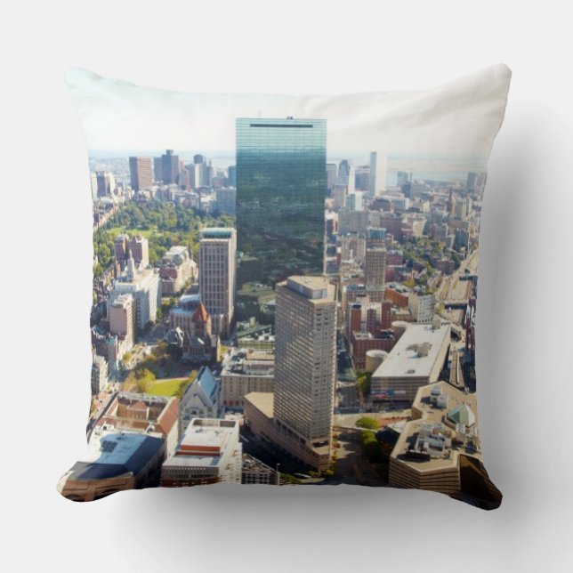 Almofada Vista aérea de Boston 2 (Frente)