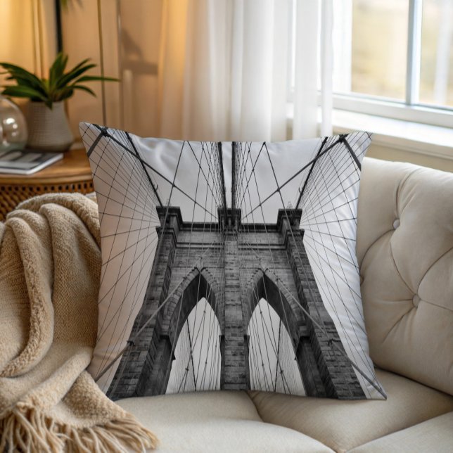 Almofada Vista Arquitetônica da Ponte de Brooklyn (Criador carregado)