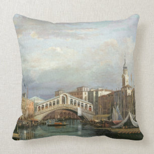 Almofada Vista da ponte de Rialto em Veneza