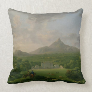 Almofada Vista de Powerscourt, condado Wicklow, c.1760-2