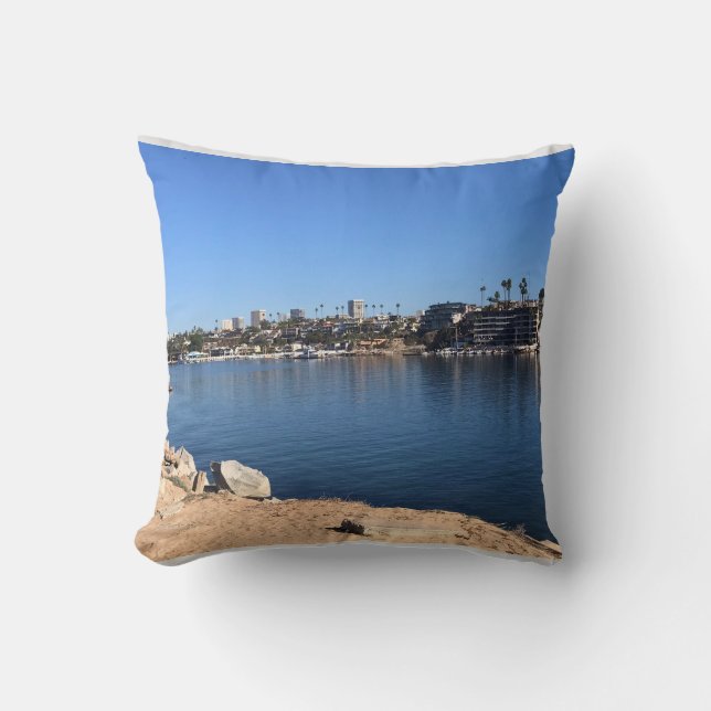 Almofada Vista do Wedge, Newport Beach, Califórnia (Frente)
