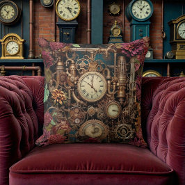 Almofada Vitoriano Steampunk com Flores