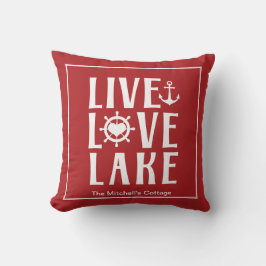 Almofada Viva Amor Lago - Barco Náutico Dia dos Namorados