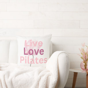 Almofada Viva Amor Pilates Lotus Bem-Estar Calmo Presente p