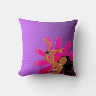 Almofada Viva Travesseiro Roxo e Branco