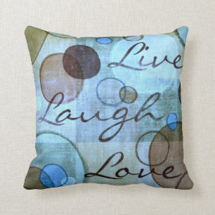 Almofada Vive o travesseiro decorativo sujo do amor do riso