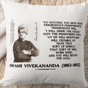 Almofada Vivekananda Para Ter Sucesso Tenha Perseverança Te