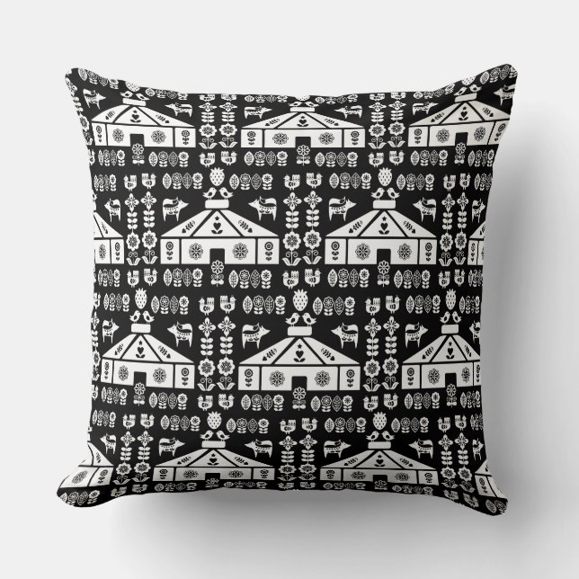 Almofada Vivendo em uma Yurt na Natureza (Frente)