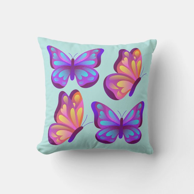 Almofada Vivid Butterfly Pop Pillow (Frente)