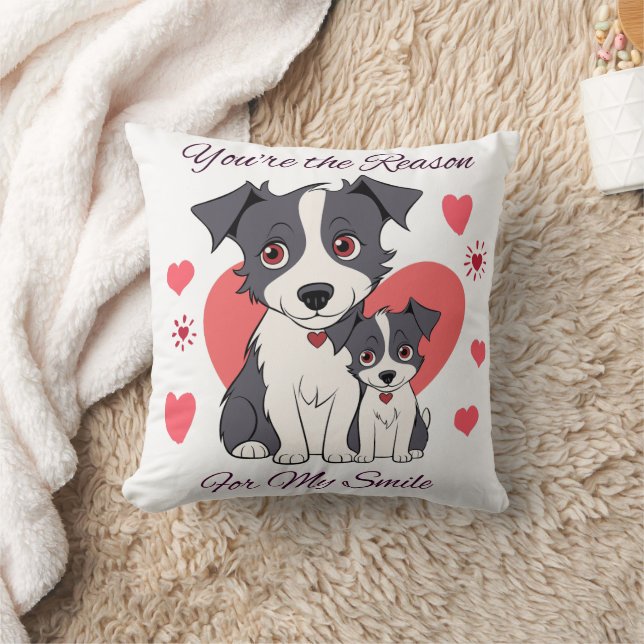 Almofada Você é a razão do meu sorriso (Cobertor)