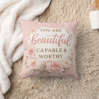 Almofada Você É Bonita Capaz e Digna Inspirador