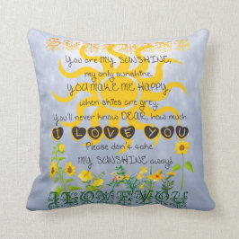 Almofada Você é minha luz do sol