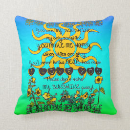 Almofada Você é minha luz do sol