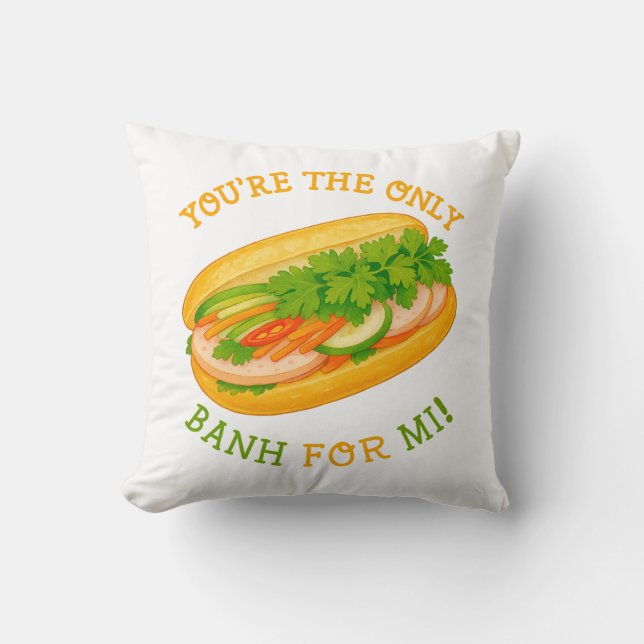 Almofada Você é o único Banh para Mi! (Frente)