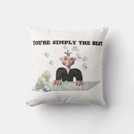 Almofada Você é simplesmente o melhor texto personalizado