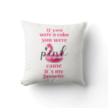 Você era rosa - Travesseiro decorativo