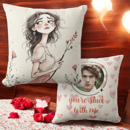 Almofada Você está preso comigo