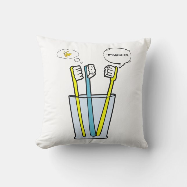 Almofada Você fala, eu acho, bananana (Frente)