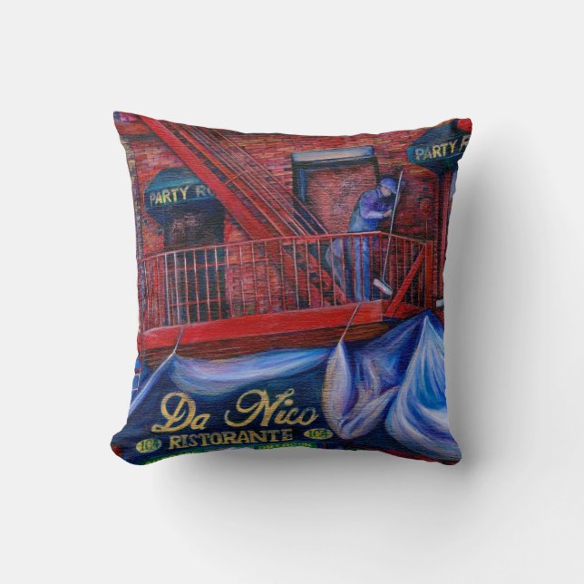 Almofada Você não ama pintura vermelha? Nova Iorque, Nova I (Frente)