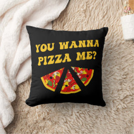 Almofada Você Quer Pizza Me Engraçado Comida Pun