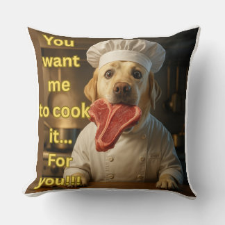 Almofada “Você Quer Que Eu Cozinhe?” Design Divertido de Ca