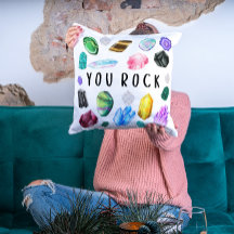 Você Rock Crystal Travesseiro decorativo