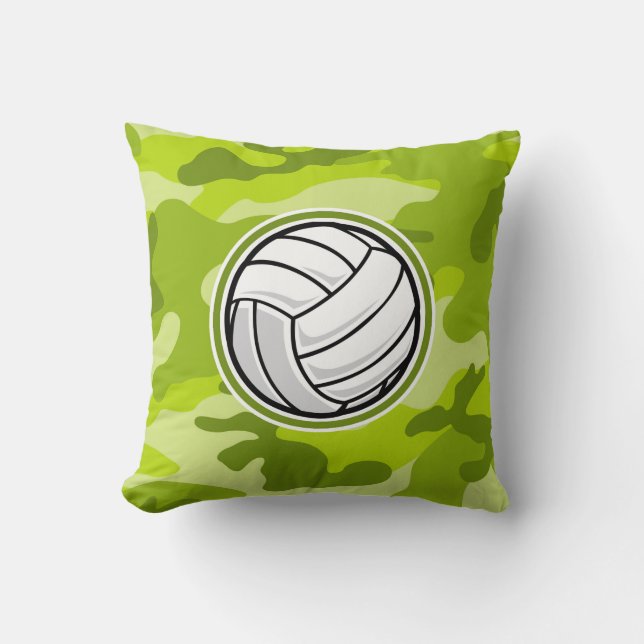 Almofada Voleibol; camo verde brilhante, camuflagem (Frente)