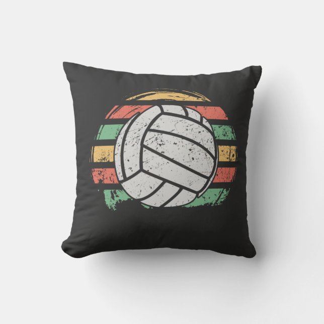 Almofada Voleibol de Retro Vintage (Frente)