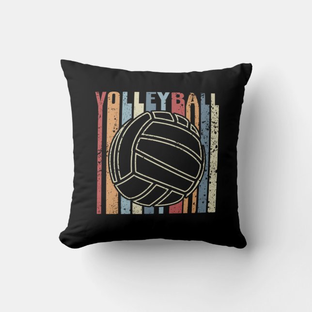 Almofada Voleibol de Retro Vintage (Frente)