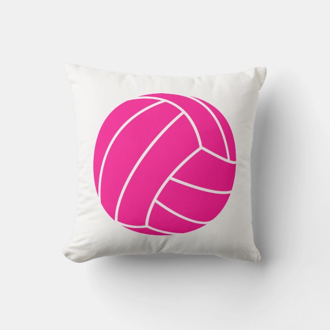 Almofada Voleibol Rosa Quente (Frente)
