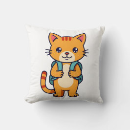 Almofada Voltar ao Gatinho escolar - n.o 10