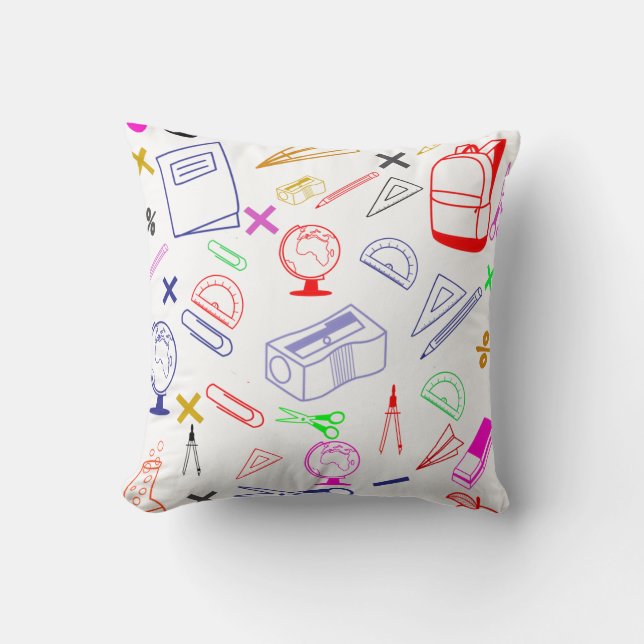 Almofada Voltar ao padrão da escola (Frente)