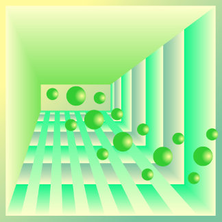 Almofada Voo de Limões através de uma Plaza de menta-pera