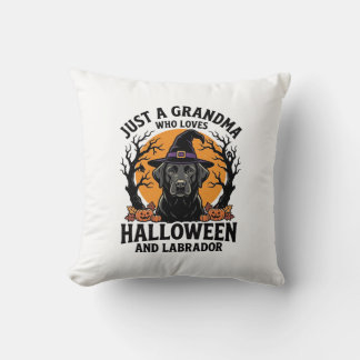 Almofada Vovó Halloween Labrador Engraçado Vintage_1