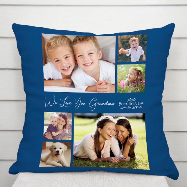 Almofada Vovó, Nós Te Amo Foto Azul (Criador carregado)